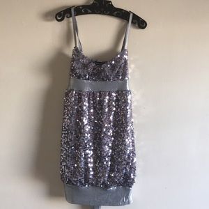 Wet seal silver dress medium never worn